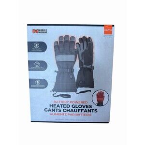 Mobile Warming Fieldsheer Battery Powered Heated Gloves XXL Black Gray Unisex